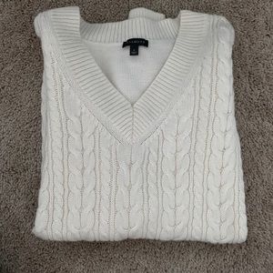 Talbots White Sweater